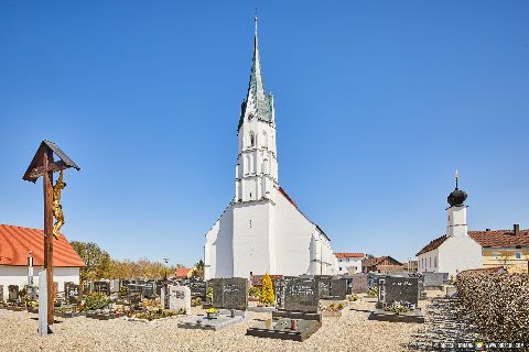 Gemeinde Unterdietfurt Landkreis Rottal-Inn Kirche (Dirschl Johann) Deutschland PAN